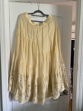 You won’t believe this!  Soft Surroundings Butter Soft Yellow cotton skirt 🥰